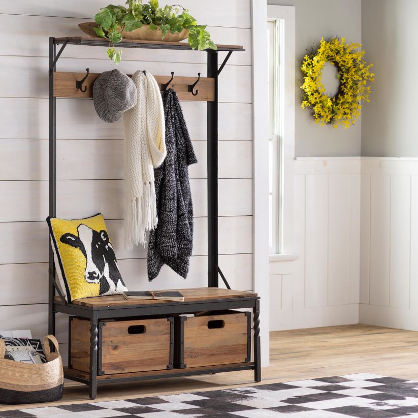 Plow & Hearth articles ménagers porte-manteau Deep Creek - noyer 0BNZ2060