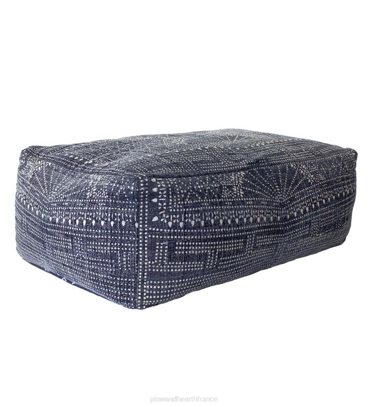 Plow & Hearth articles ménagers pouf imprimé batik 0BNZ2071