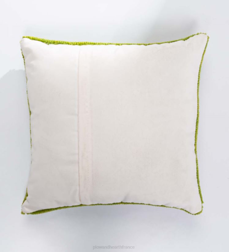 Plow & Hearth articles ménagers Coussin décoratif en forme de papillon monarque en polypropylène, intérieur/extérieur, crocheté 0BNZ1246