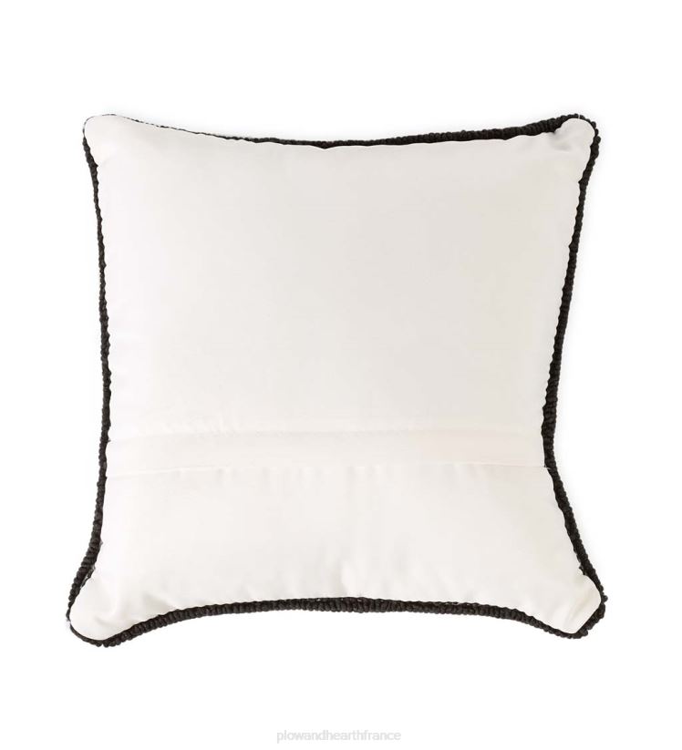 Plow & Hearth articles ménagers Coussin décoratif en polypropylène accroché à la main, papillon bleu, intérieur/extérieur 0BNZ1267