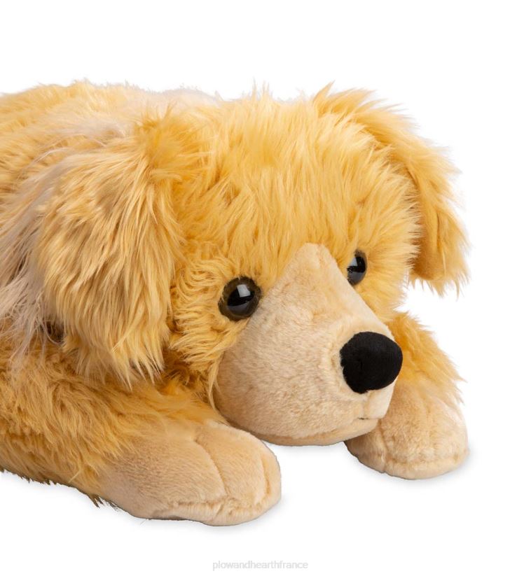 Plow & Hearth articles ménagers Oreiller de corps animal câlin en peluche Golden Retriever - Golden Retriever 0BNZ2360