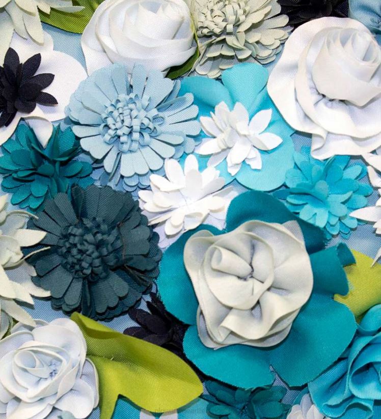 Plow & Hearth articles ménagers coussin coeur bouquet intérieur/extérieur - capri multi 0BNZ1264