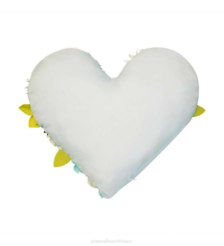 Plow & Hearth articles ménagers coussin coeur bouquet intérieur/extérieur - capri multi 0BNZ1264