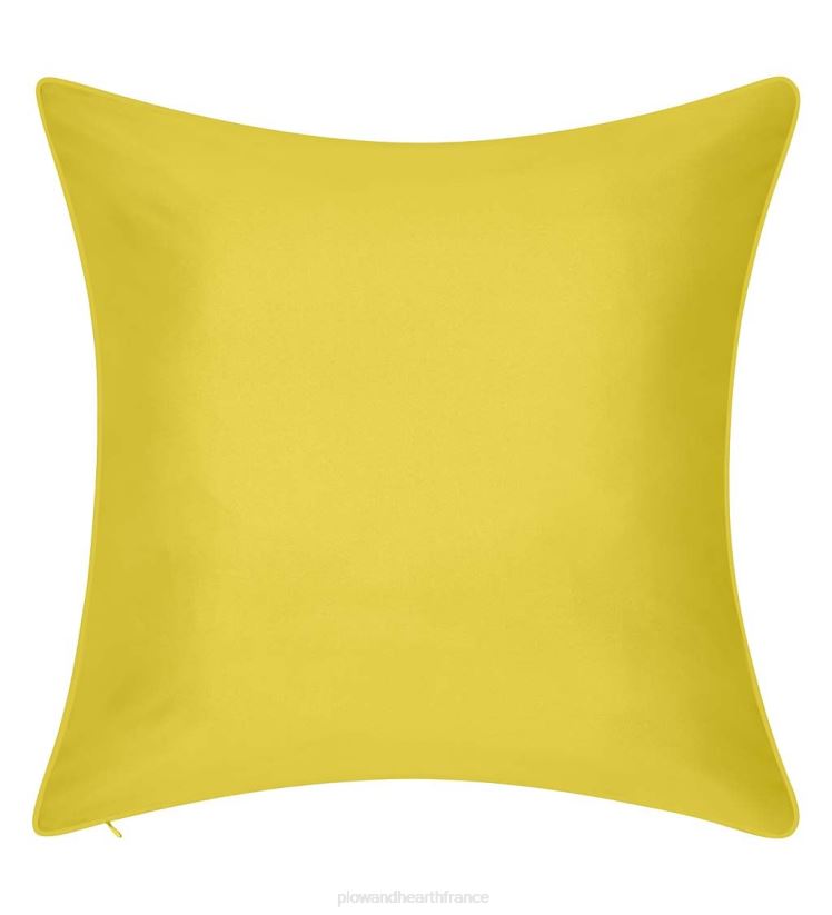 Plow & Hearth articles ménagers coussin décoratif en dentelle brodée intérieur/extérieur - jaune 0BNZ3186