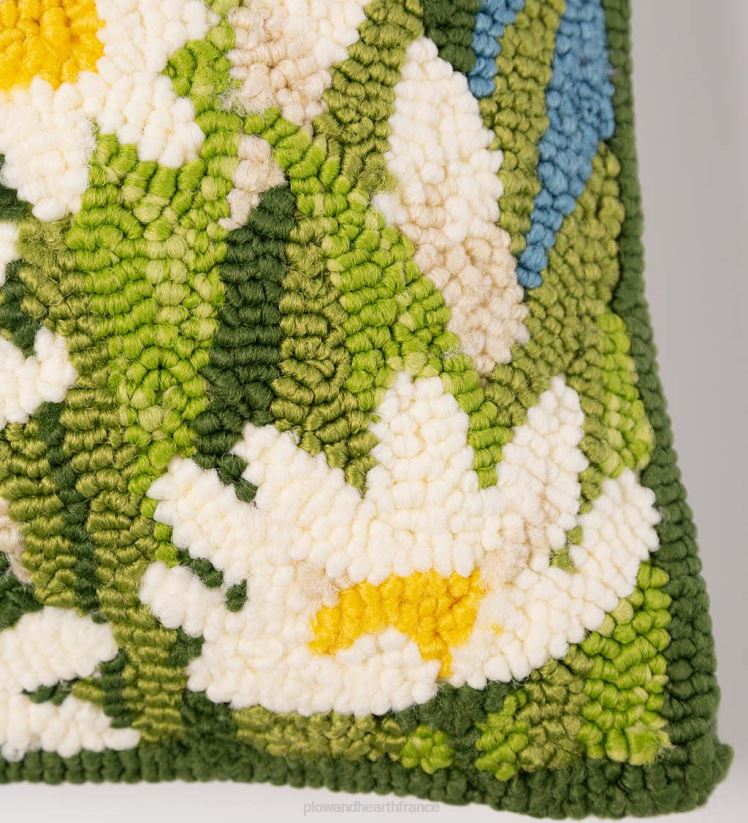 Plow & Hearth articles ménagers coussin décoratif en forme de lapin en polypropylène accroché intérieur/extérieur 0BNZ1260