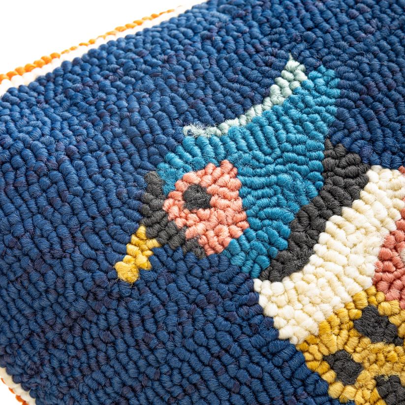 Plow & Hearth articles ménagers coussin décoratif en polypropylène accroché à la main en faisan d'automne intérieur/extérieur 0BNZ1230