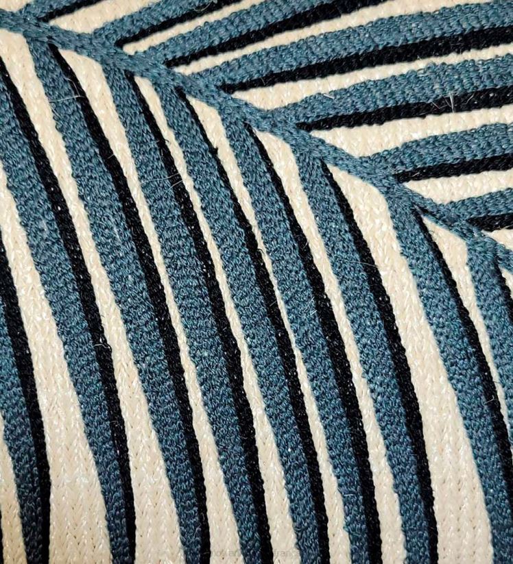 Plow & Hearth articles ménagers coussin de fronde brodé du jardin botanique de New York - noir 0BNZ1249