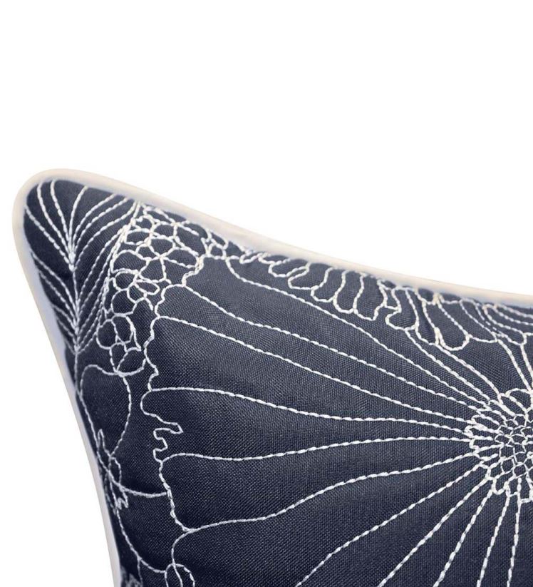 Plow & Hearth articles ménagers coussin floral à lignes fines intérieur/extérieur 0BNZ1263