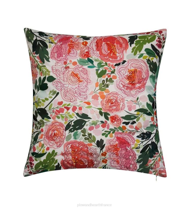 Plow & Hearth articles ménagers coussin intérieur/extérieur jolies pivoines 0BNZ1223