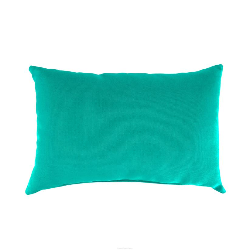 Plow & Hearth articles ménagers coussin lombaire classique, 19" x 12" x 5 1/2" - aqua 0BNZ3142