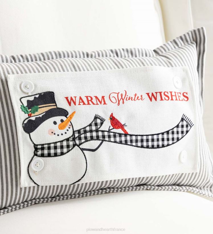 Plow & Hearth articles ménagers coussin lombaire à fines rayures avec 5 panneaux interchangeables, 20