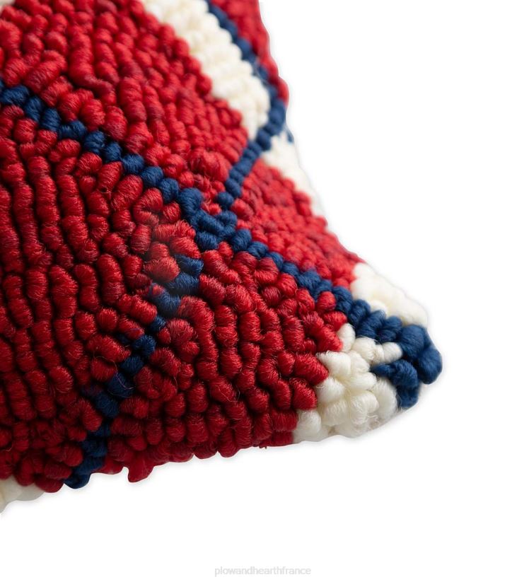 Plow & Hearth articles ménagers oreiller accroché en polypropylène à carreaux patriotiques intérieur/extérieur 0BNZ1255