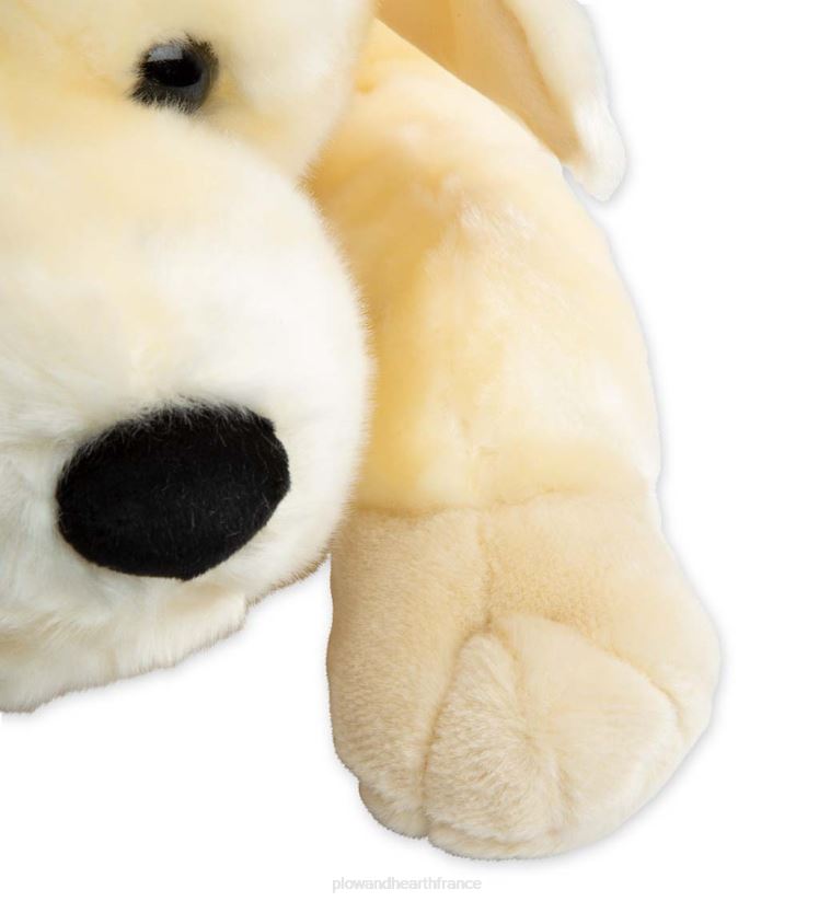 Plow & Hearth articles ménagers oreiller de corps animal câlin en peluche labrador retriever - laboratoire de chocolat 0BNZ2343