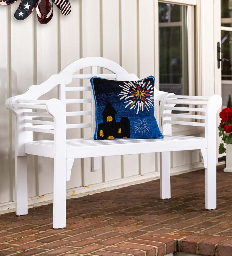 Plow & Hearth articles ménagers oreiller de feux d’artifice éclairés intérieur/extérieur 0BNZ1268