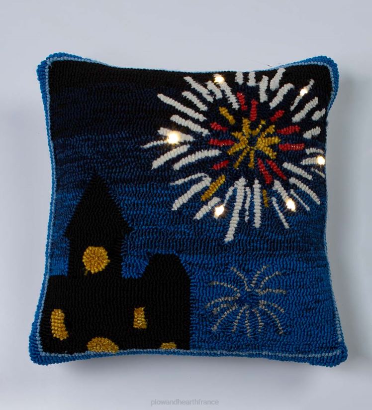 Plow & Hearth articles ménagers oreiller de feux d’artifice éclairés intérieur/extérieur 0BNZ1268