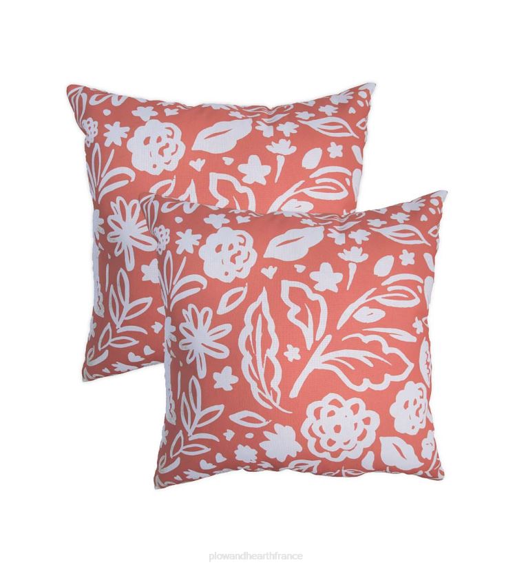 Plow & Hearth articles ménagers oreillers de remplacement pour balançoire hamac en corde, ensemble de 2 - floral noir 0BNZ3196