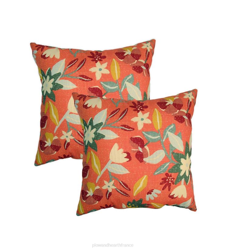 Plow & Hearth articles ménagers oreillers de remplacement pour balançoire hamac en corde, ensemble de 2 - floral noir 0BNZ3196