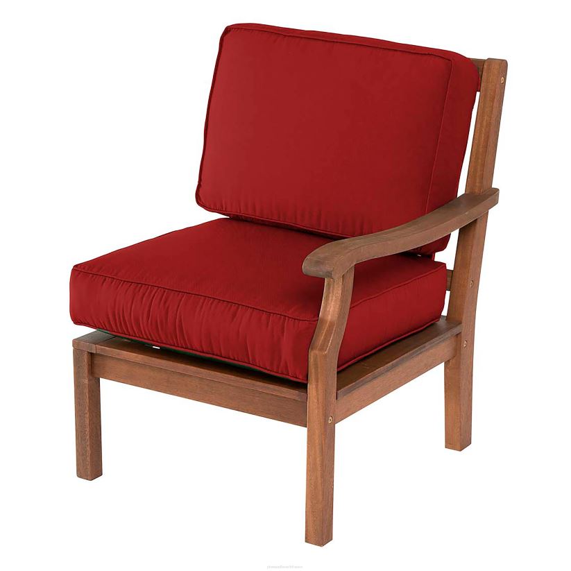 Plow & Hearth articles ménagers Chaise sectionnelle Claremont avec accoudoir gauche avec coussins - marine minuit 0BNZ3218