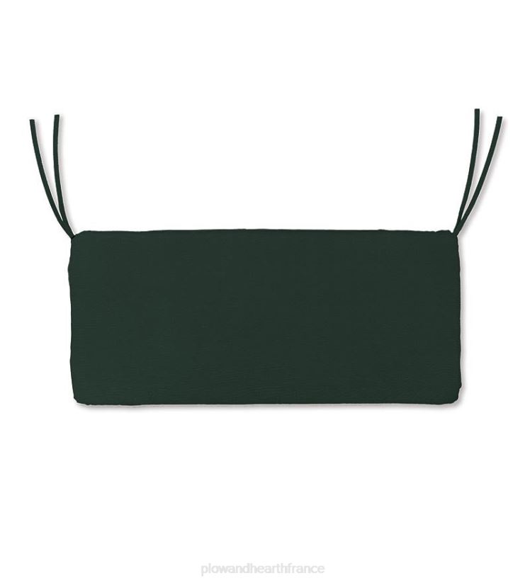 Plow & Hearth articles ménagers coussin classique pour balançoire/banc en polyester, 41" x 17"x 3" - vert forêt 0BNZ1214