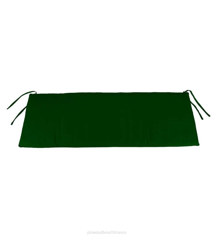 Plow & Hearth articles ménagers coussin classique pour balançoire/banc en polyester, 48" x 19"x 3" - vert forêt 0BNZ3236
