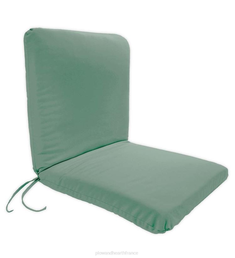 Plow & Hearth articles ménagers coussin de chaise classique en polyester avec attaches, assise 19