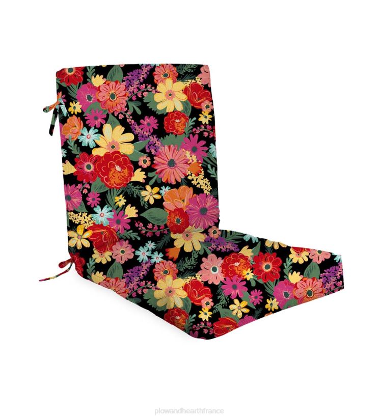 Plow & Hearth articles ménagers coussin de fauteuil club classique avec attaches, 22