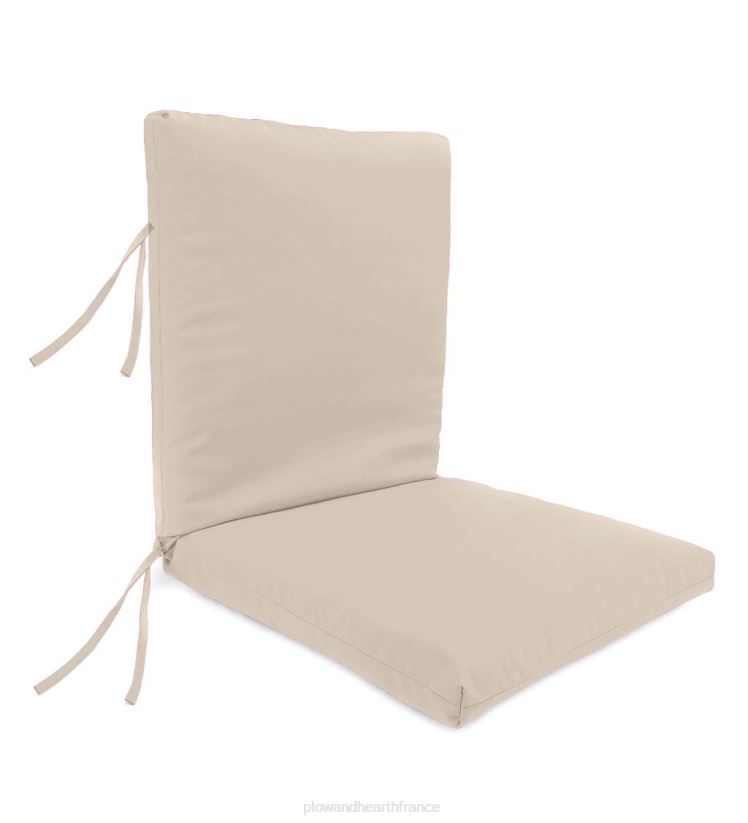 Plow & Hearth articles ménagers coussin de fauteuil club classique avec attaches, 22