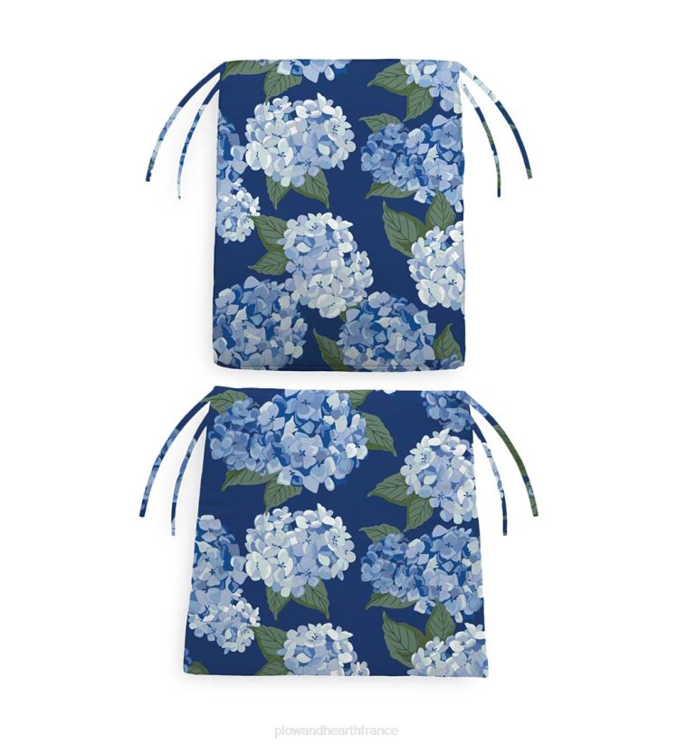 Plow & Hearth articles ménagers coussins de chaise à bascule classiques en polyester avec attaches - géranium campagnard 0BNZ3161