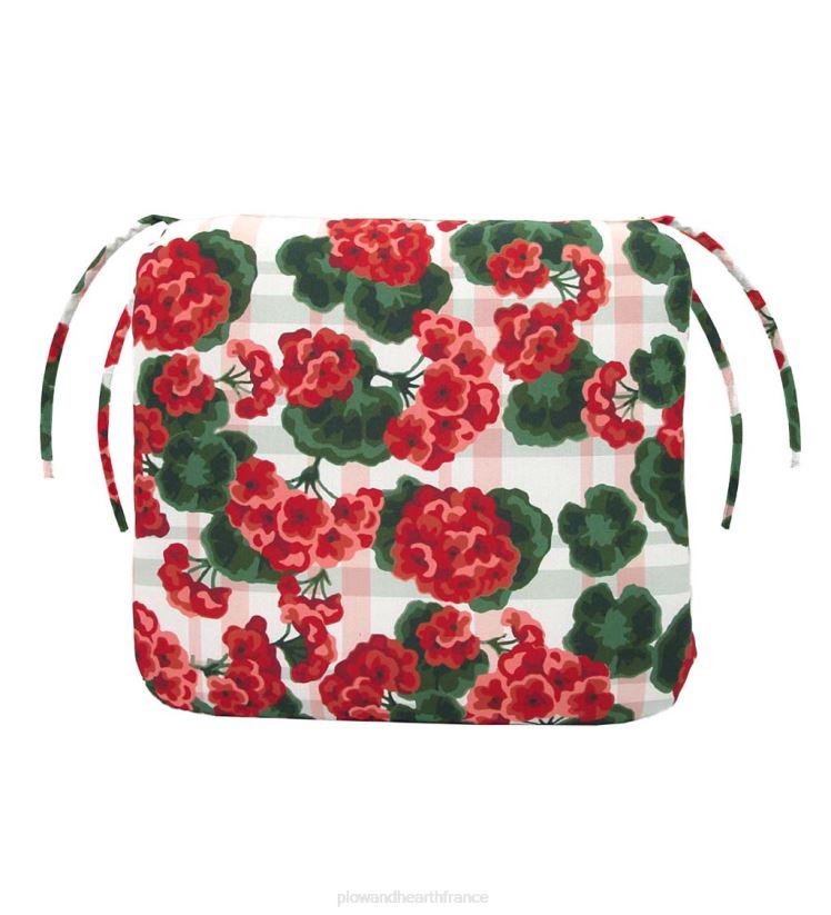 Plow & Hearth articles ménagers coussins de chaise classiques en polyester avec attaches, 18 1/2