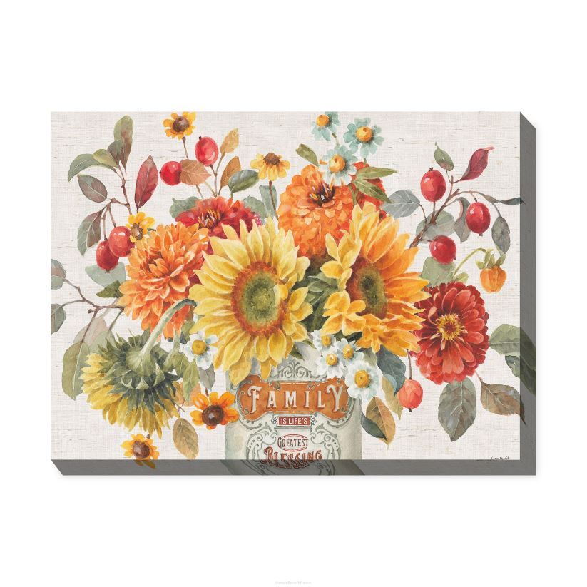 Plow & Hearth articles ménagers art mural sur toile intérieur/extérieur bénédictions familiales 0BNZ1647