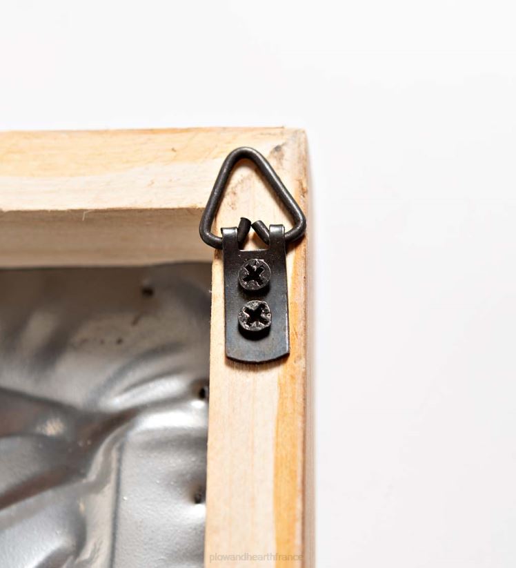 Plow & Hearth articles ménagers décoration murale en métal gaufré tournesol avec cadre en bois 0BNZ2344