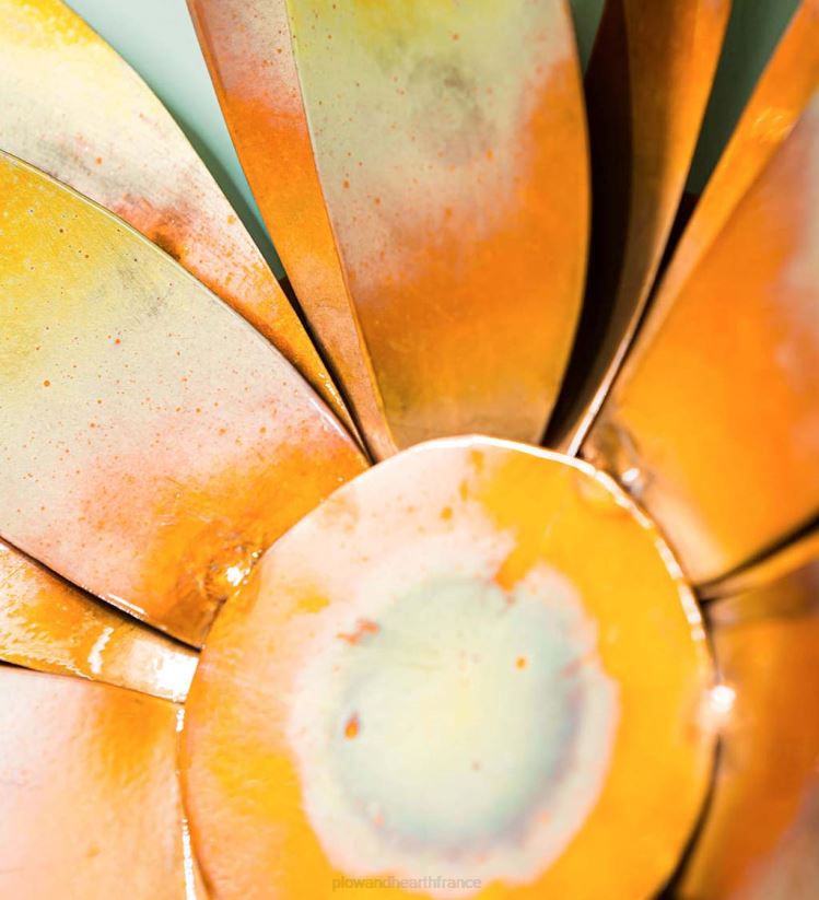 Plow & Hearth articles ménagers décoration murale extérieure florale en cuivre 0BNZ1641