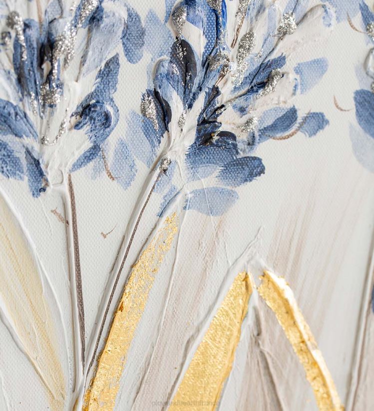 Plow & Hearth articles ménagers décoration murale lilas en toile peinte à la main 0BNZ2527