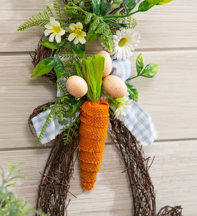 Plow & Hearth articles ménagers décoration murale suspendue lapin twiggy 0BNZ2451