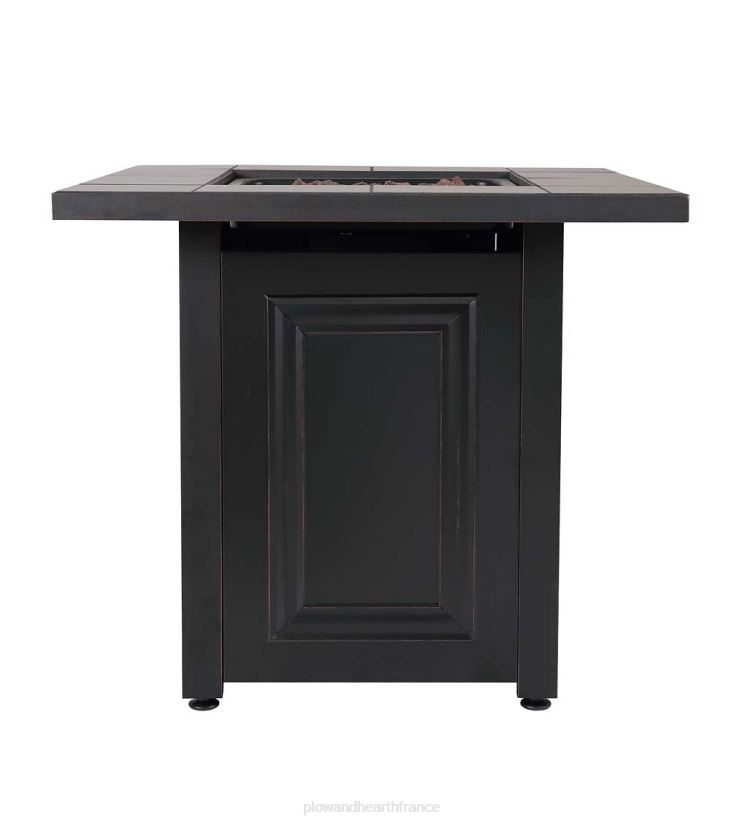 Plow & Hearth articles ménagers Foyer au gaz propane Halifax avec insert de table et pierres de lave 0BNZ1594