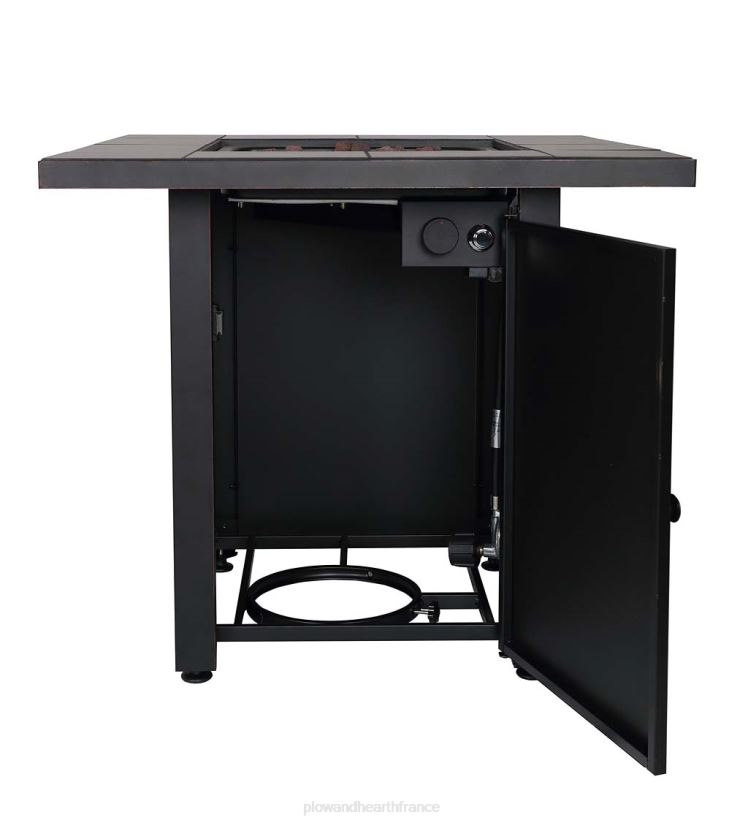 Plow & Hearth articles ménagers Foyer au gaz propane Halifax avec insert de table et pierres de lave 0BNZ1594