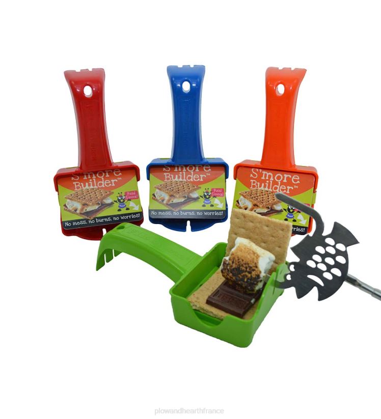 Plow & Hearth articles ménagers Pack amusant pour feu de camp avec bâtonnets à rôtir et constructeur de s'more 0BNZ1595