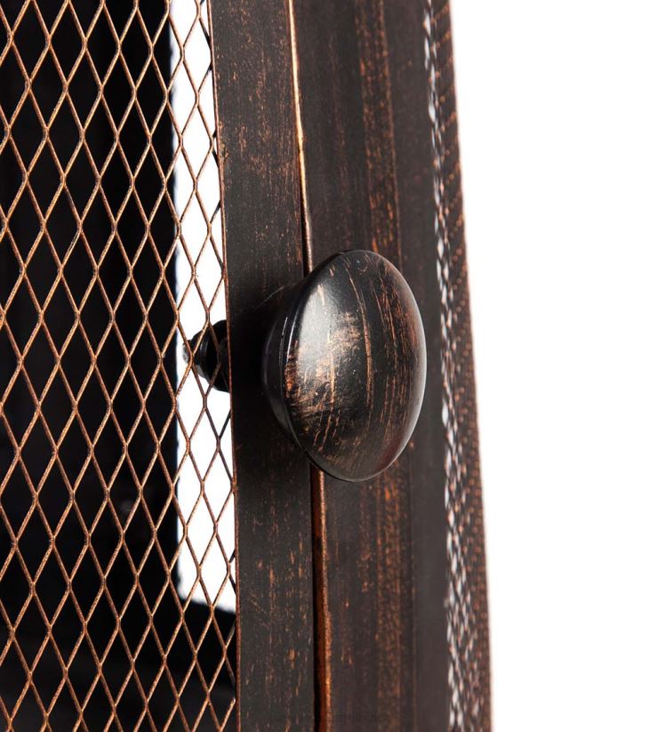 Plow & Hearth articles ménagers grand foyer en bronze avec cheminée 0BNZ1603