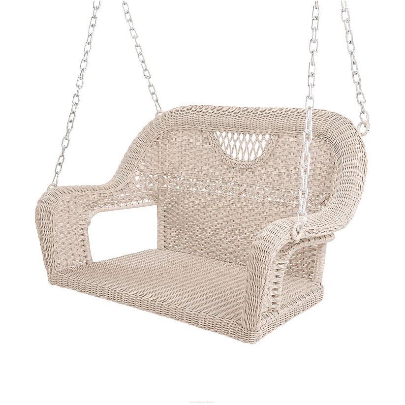 Plow & Hearth articles ménagers Balançoire en osier Prospect Hill - blanc nuage 0BNZ3233
