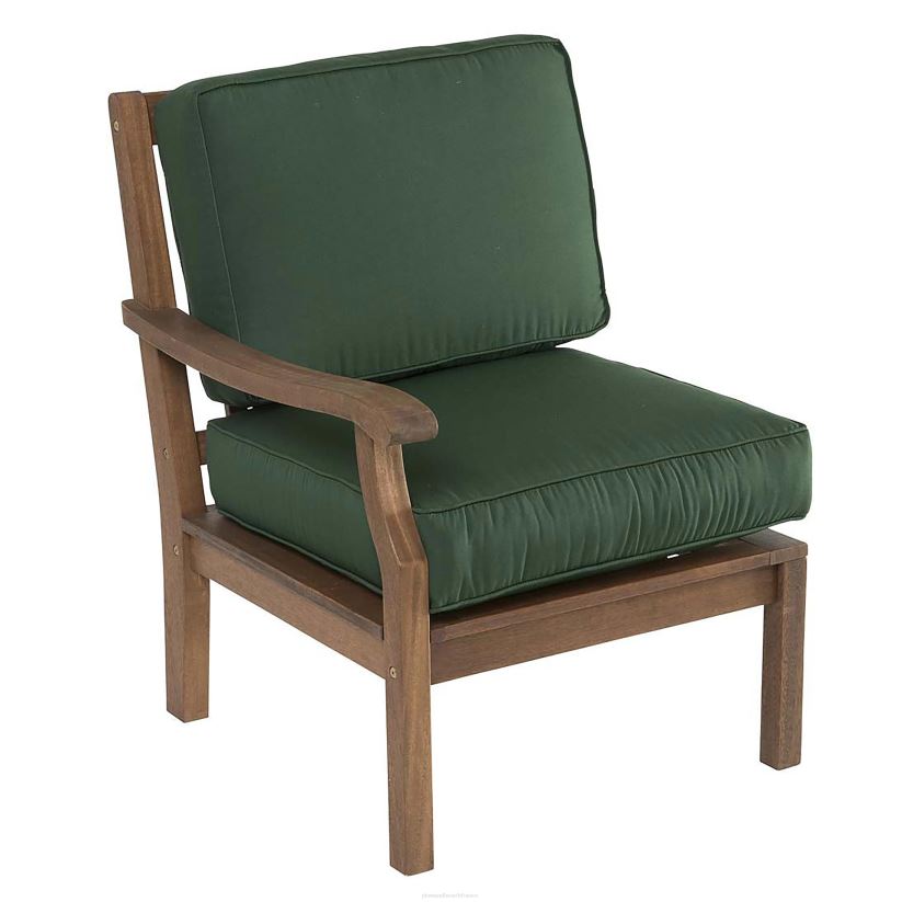 Plow & Hearth articles ménagers Chaise sectionnelle Claremont avec accoudoir droit avec coussins - marine minuit 0BNZ3212