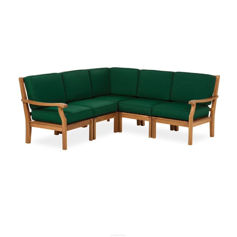 Plow & Hearth articles ménagers Chaise sectionnelle Claremont avec accoudoir droit avec coussins - marine minuit 0BNZ3212