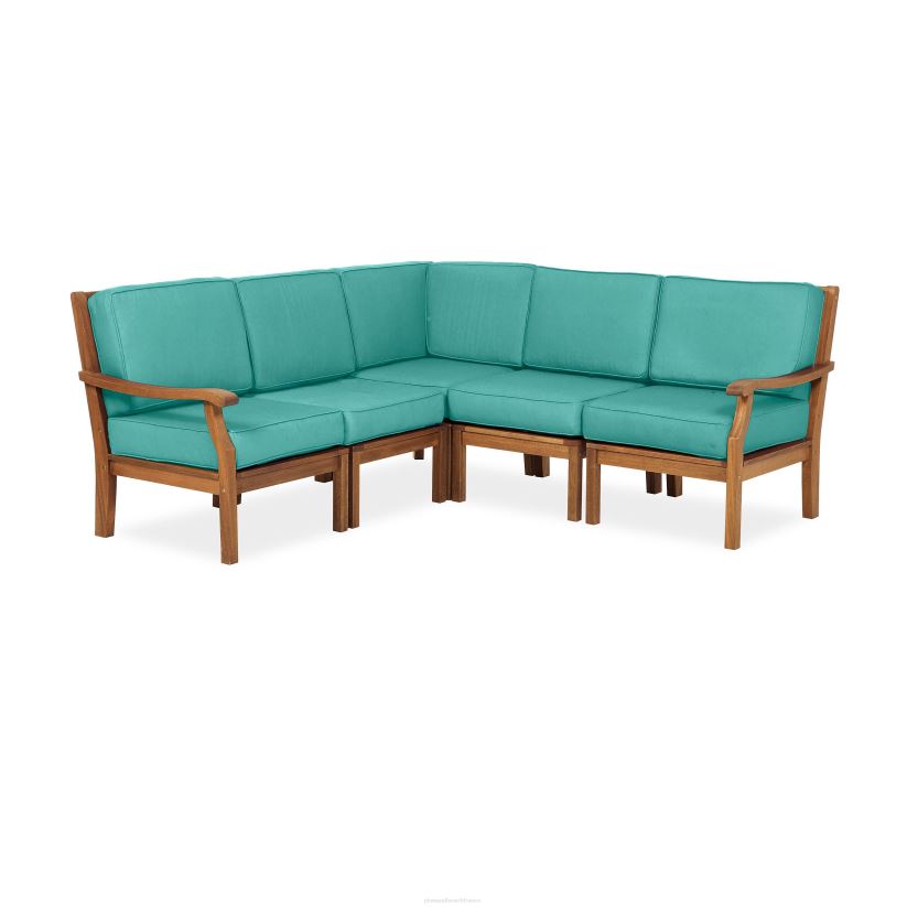 Plow & Hearth articles ménagers Chaise sectionnelle Claremont avec accoudoir droit avec coussins - marine minuit 0BNZ3212