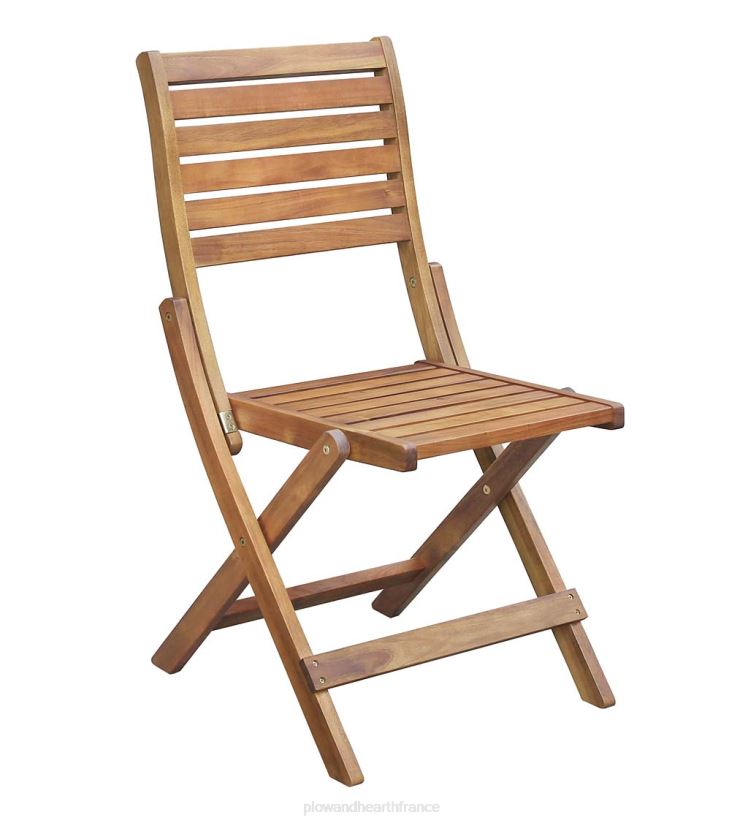 Plow & Hearth articles ménagers Ensemble de salle à manger intelligent portable en bois d'acacia Kingwood - naturel 0BNZ1151