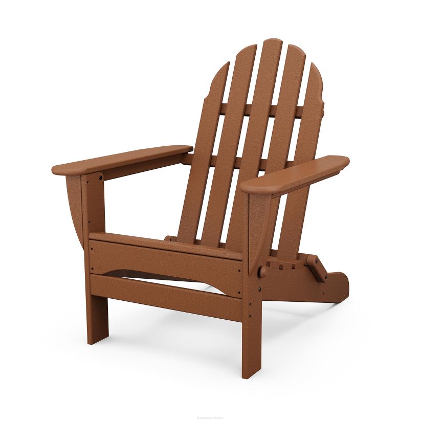 Plow & Hearth articles ménagers chaise adirondack en polywood nécessitant peu d'entretien - teck 0BNZ1181