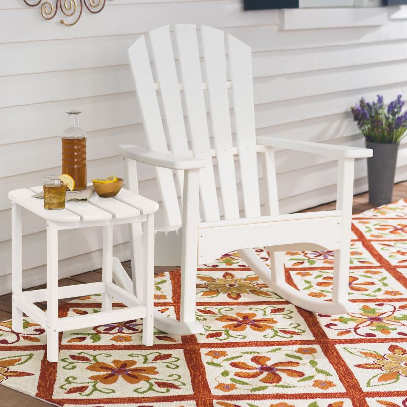 Plow & Hearth articles ménagers chaise à bascule adirondack d'extérieur en polywood - bleu 0BNZ1107