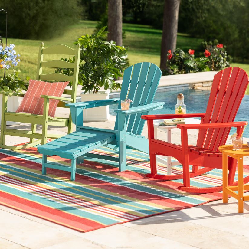 Plow & Hearth articles ménagers chaise à bascule en polywood - vert 0BNZ1116