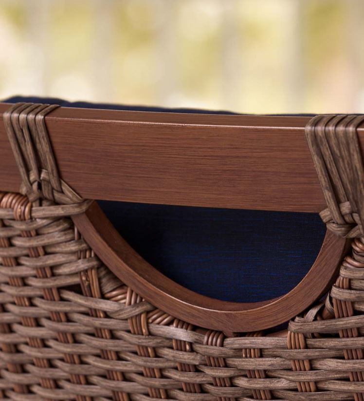 Plow & Hearth articles ménagers collection en osier premium urbanna avec coussins de luxe 0BNZ1089