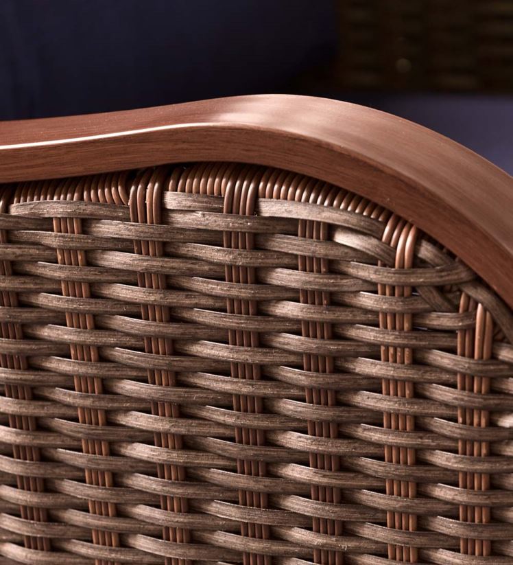 Plow & Hearth articles ménagers collection en osier premium urbanna avec coussins de luxe 0BNZ1089