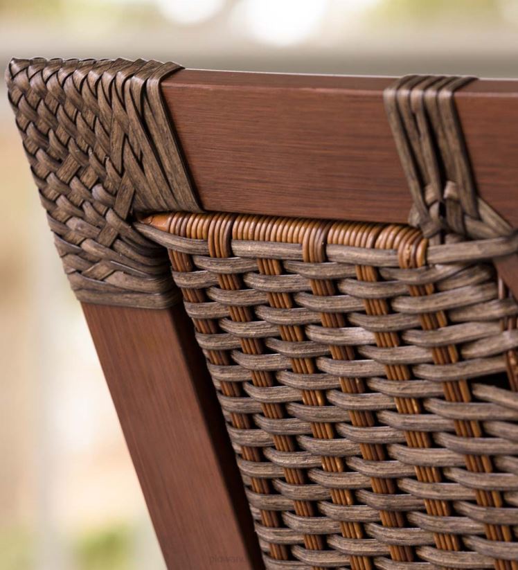 Plow & Hearth articles ménagers collection en osier premium urbanna avec coussins de luxe 0BNZ1089