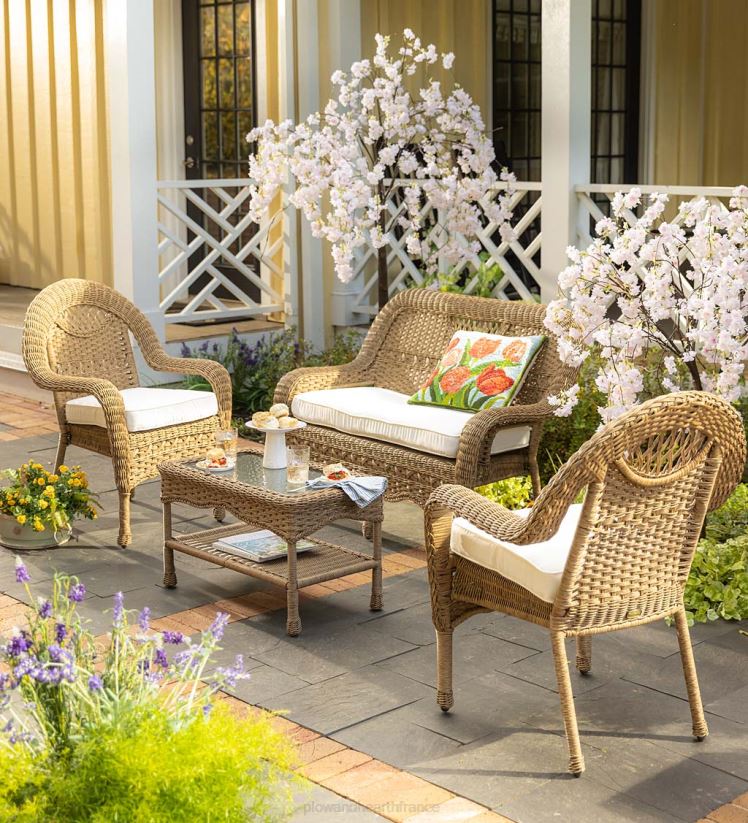 Plow & Hearth articles ménagers ensemble de canapés en osier Prospect Hill 0BNZ1091